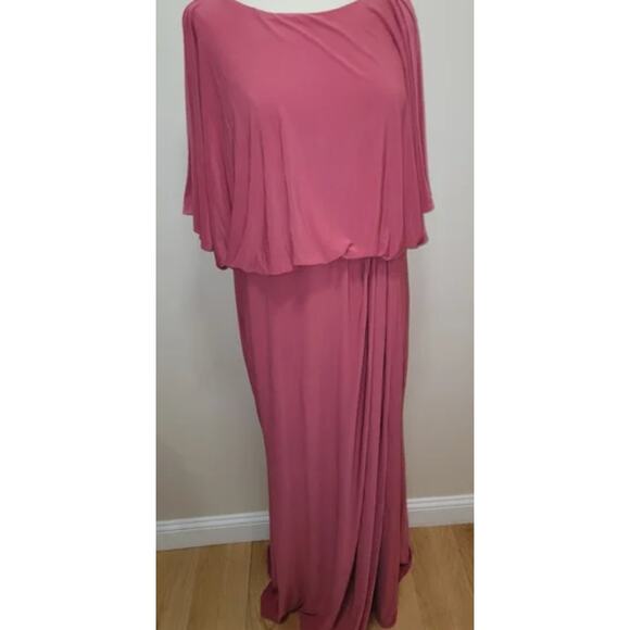 BHLDN × Anthropologie Lena Sleeve liquid knit Pink Dress. Size 16 - Picture 5 of 6